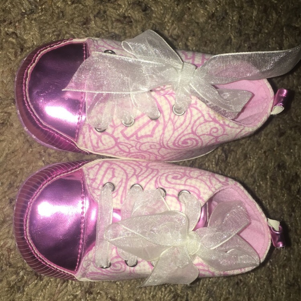 HARLEY DAVIDSON Metallic Hi Tops PURPLE-PINK